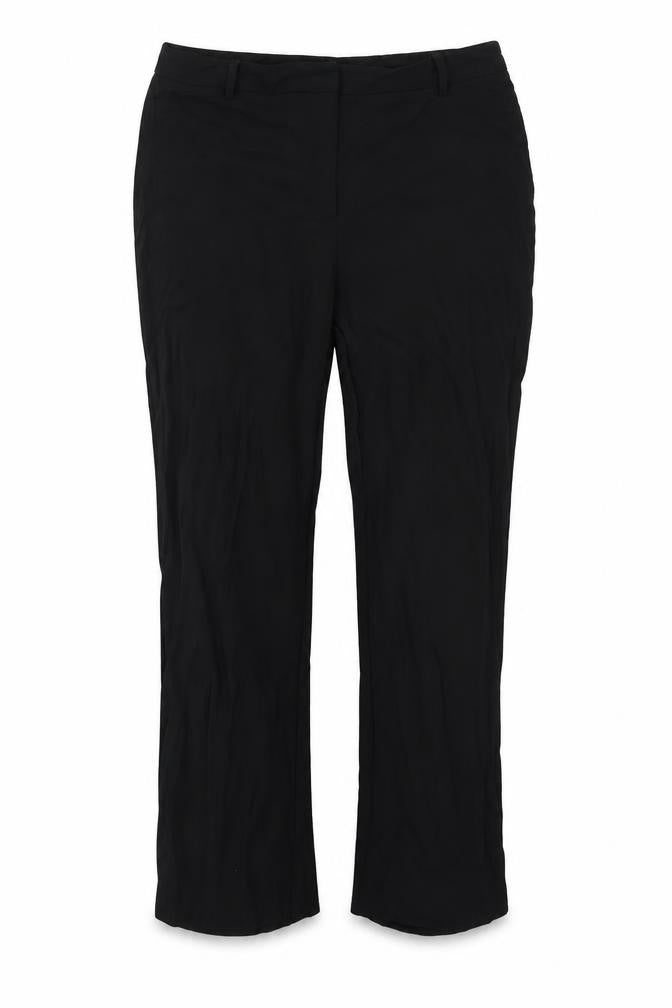 Womens UK Size 12 Collection Regular Fit  Black Trousers