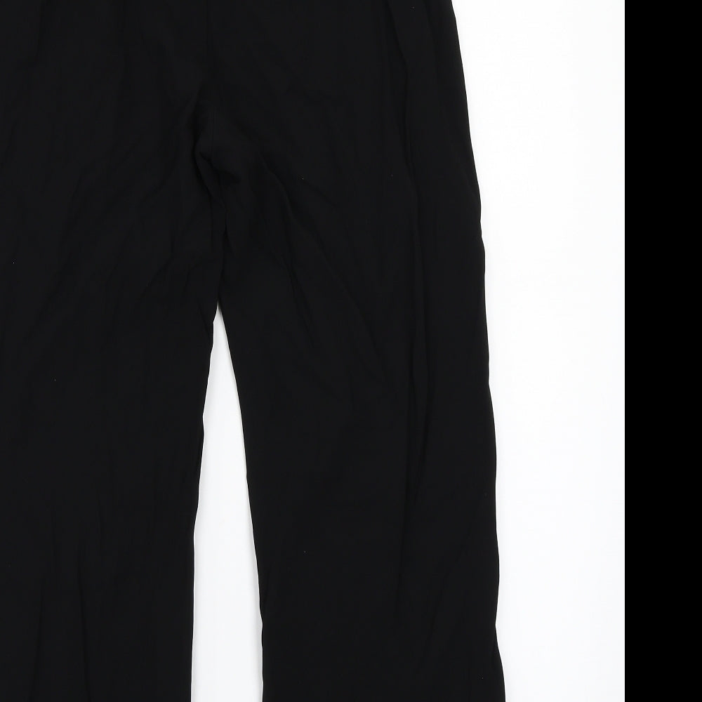 Womens UK Size 12 Collection Regular Fit  Black Trousers