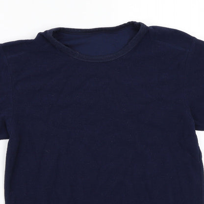 Womens UK Size S Matalan Blue Basic T-Shirt