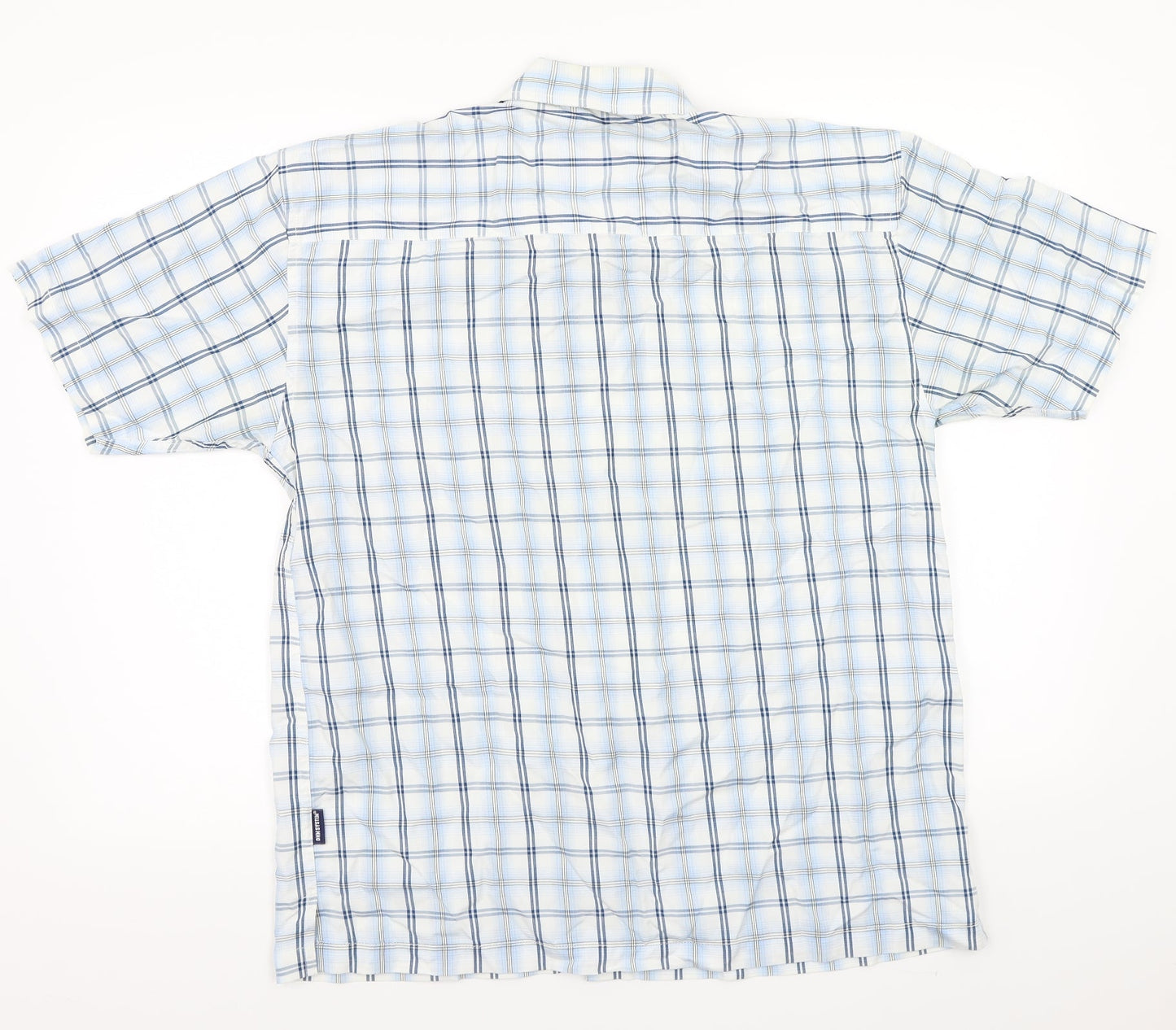 Mens UK Size L DM Merchandising White  Button-Up Short Sleeve Casual Shirt