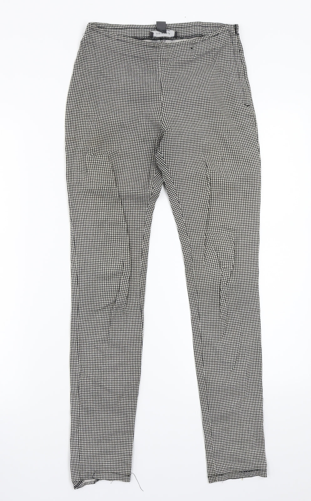 Primark Womens White Geometric  Trousers  Size 6