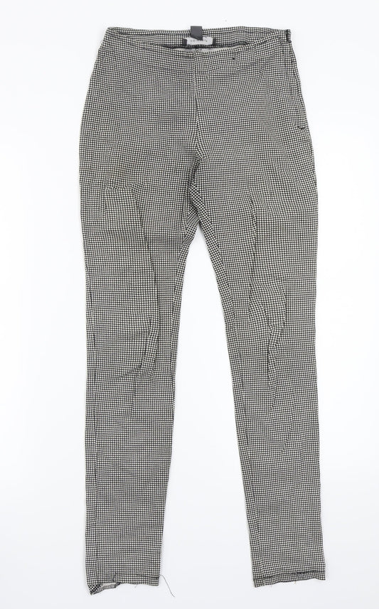 Primark Womens White Geometric  Trousers  Size 6