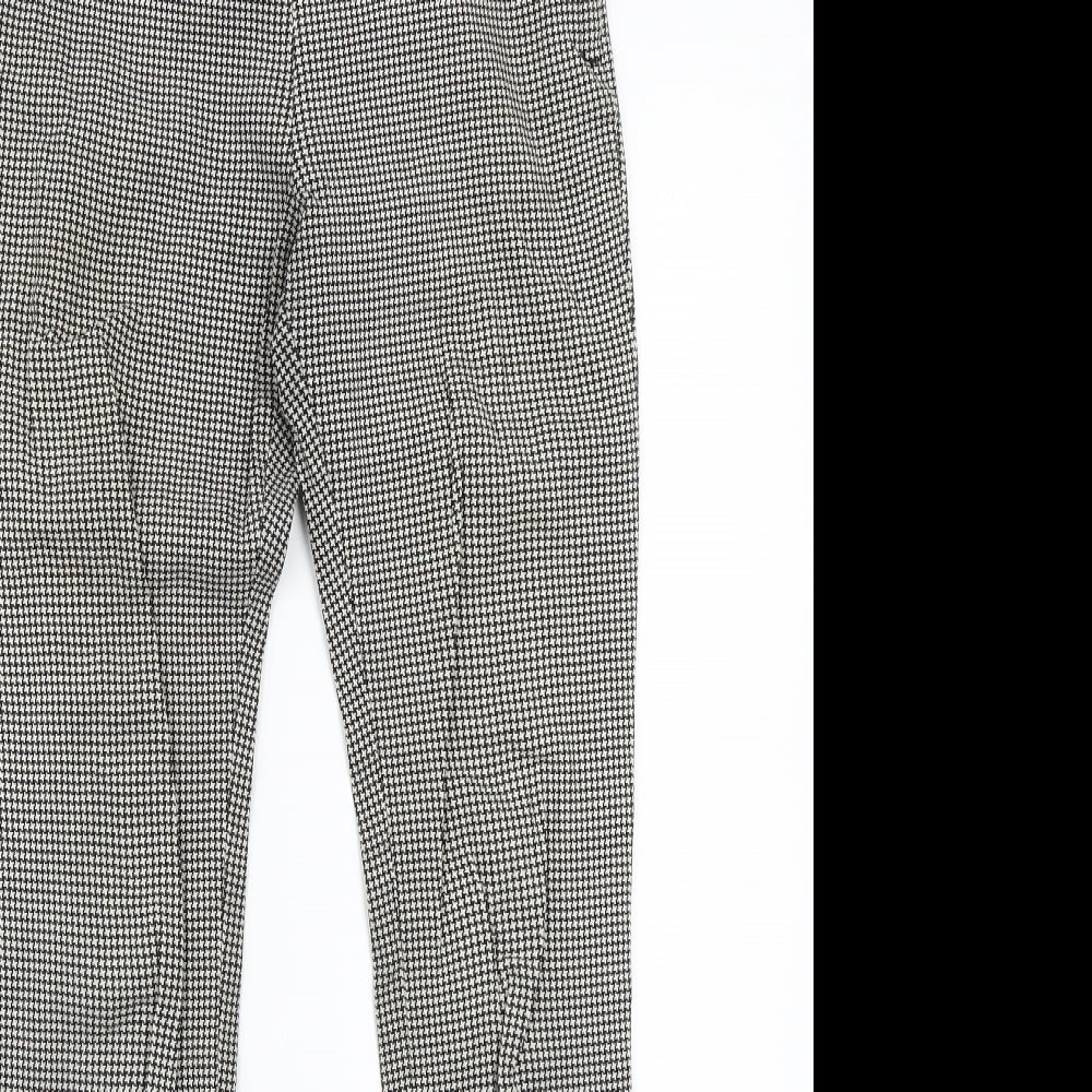 Primark Womens White Geometric  Trousers  Size 6