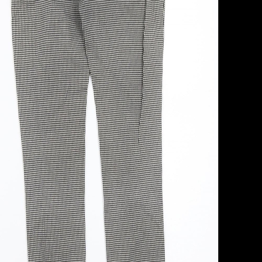 Primark Womens White Geometric  Trousers  Size 6