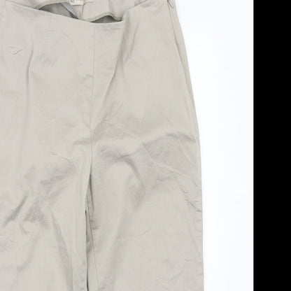 Womens UK Size 12 Marks and Spencer Regular Fit  Beige Trousers