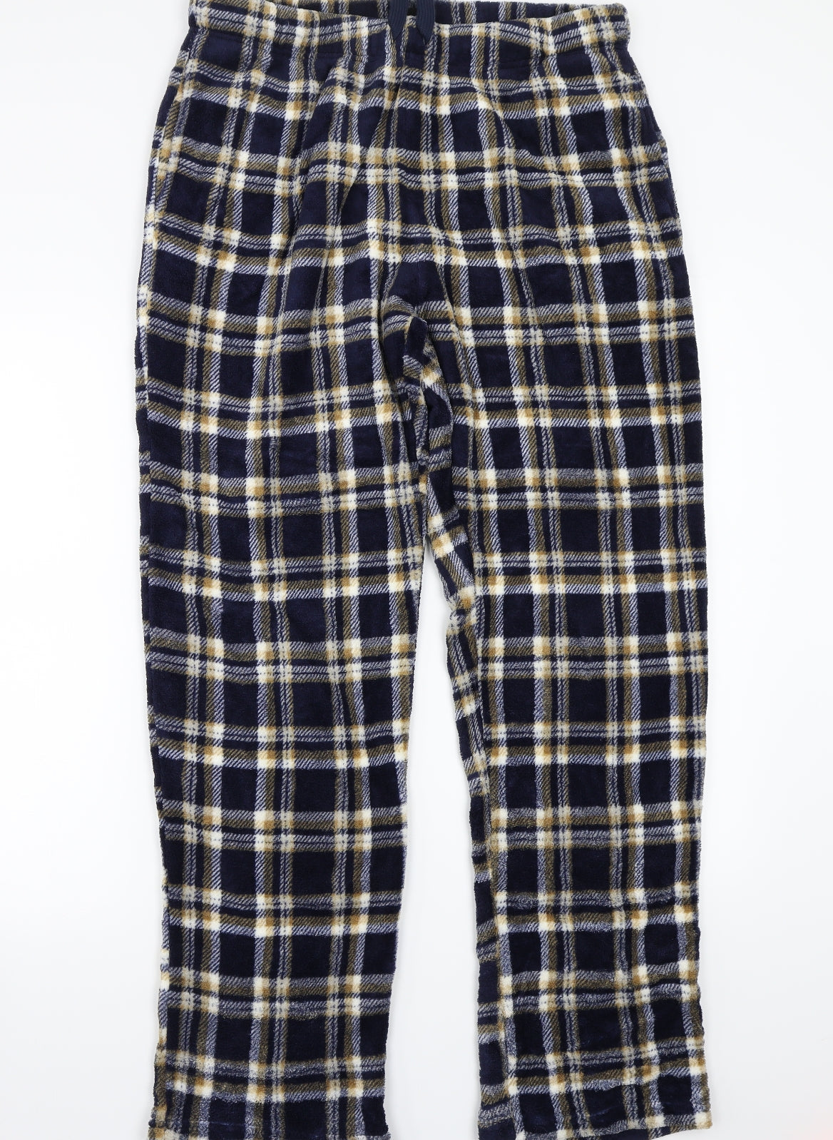 Warmth Womens Blue Check  Sweatpants Trousers Size L L28 in