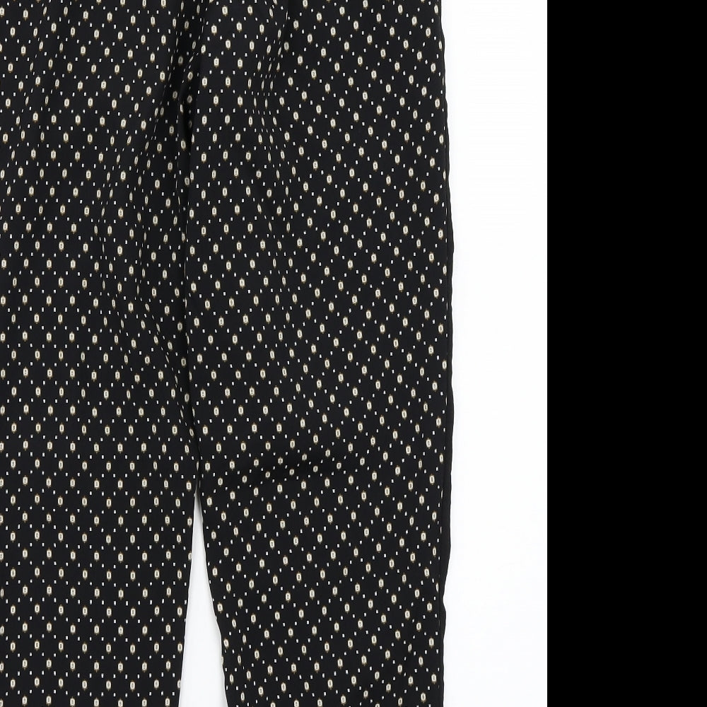 Womens UK Size 10 H&M Regular Fit  Black Trousers