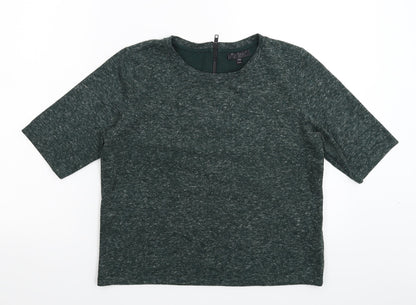 Topshop Womens Green  Knit Pullover Jumper Size 10