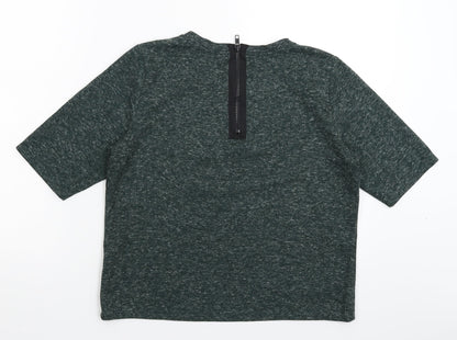 Topshop Womens Green  Knit Pullover Jumper Size 10