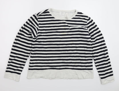 Liz Claiborne Womens Multicoloured Striped Knit Pullover Jumper Size M