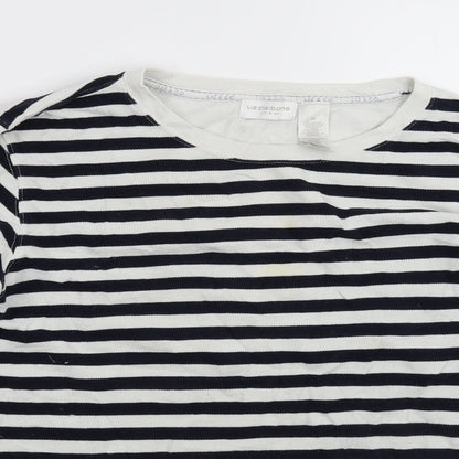 Liz Claiborne Womens Multicoloured Striped Knit Pullover Jumper Size M