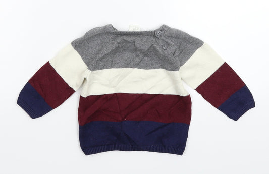 H&M Baby Multicoloured  Knit Pullover Jumper Size 3-6 Months