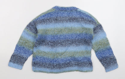 Preworn Girls Multicoloured  Knit Pullover Jumper Size S