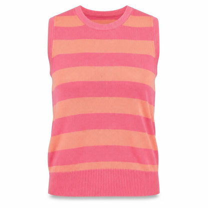 Gap Womens Pink Striped Knit Pullover Jumper Size M