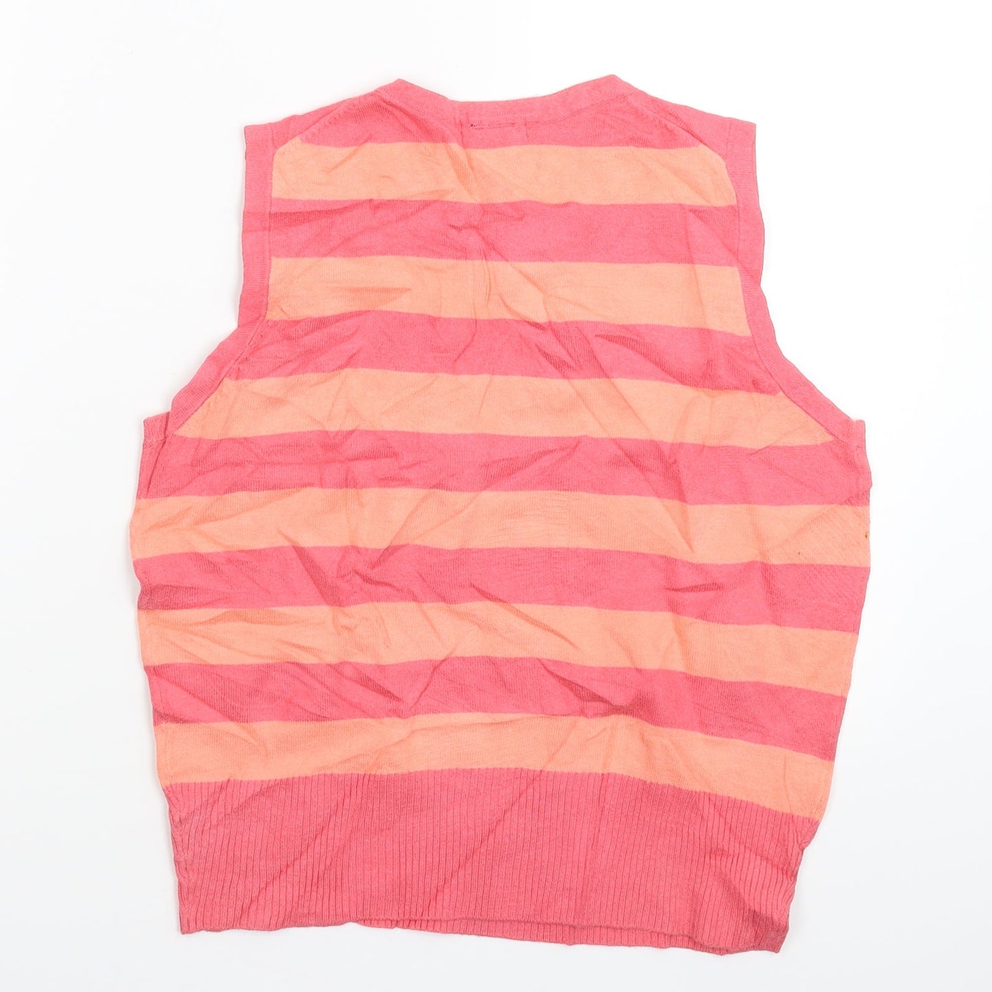 Gap Womens Pink Striped Knit Pullover Jumper Size M