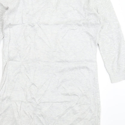 Dorothy Perkins Womens Grey  Knit Pullover Jumper Size 10