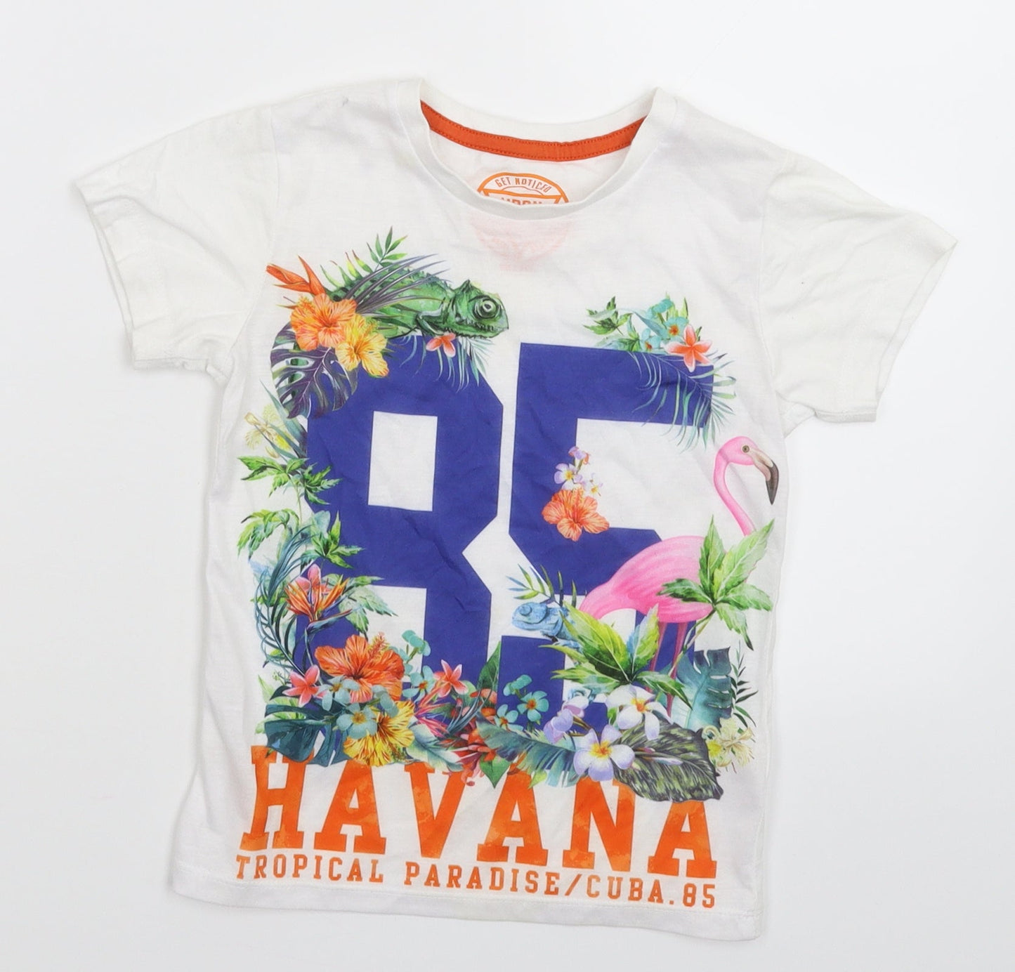 Matalan Girls White   Basic T-Shirt Size 5 Years