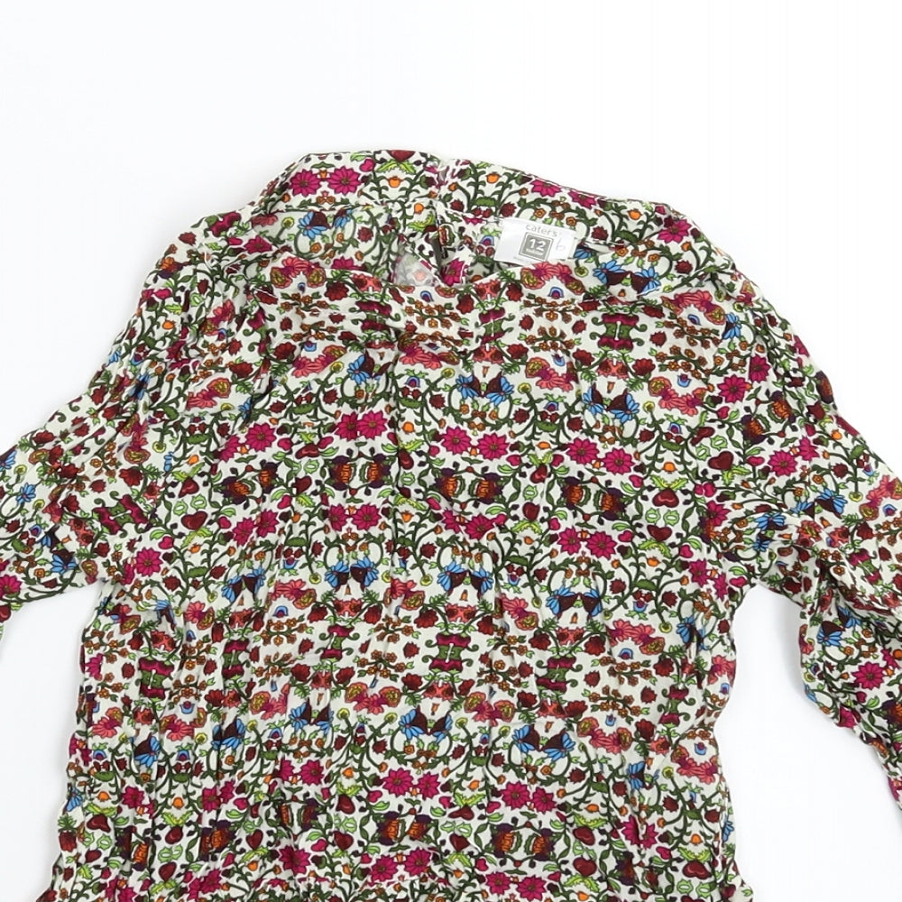 Caters Girls Multicoloured Floral  Fit & Flare  Size 12 Months
