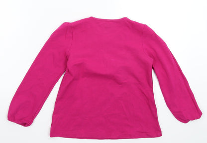 J Khaki Girls Pink   Basic T-Shirt Size 5 Years