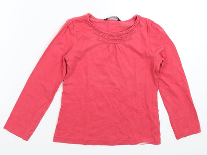 George Girls Pink   Basic T-Shirt Size 5-6 Years