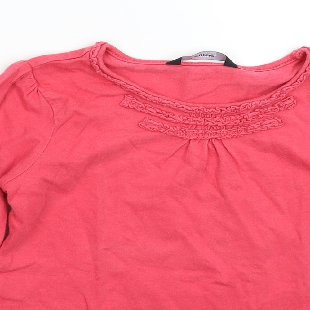 George Girls Pink   Basic T-Shirt Size 5-6 Years