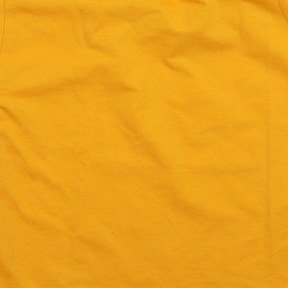 Zaan Girls Yellow   Basic T-Shirt Size M