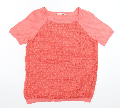 George Womens Pink  Knit Pullover Jumper Size 12