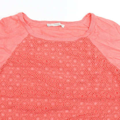 George Womens Pink  Knit Pullover Jumper Size 12