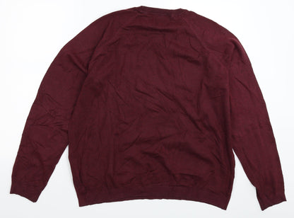 Burton Mens Brown  Knit Pullover Jumper Size XL