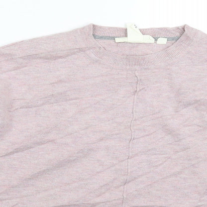 H&M Womens Pink  Knit Pullover Jumper Size XS  - Oversized