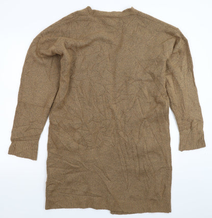FOREVER 21 Womens Beige  Knit Cardigan Jumper Size M