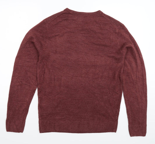 C&A Mens Brown  Knit Pullover Jumper Size M