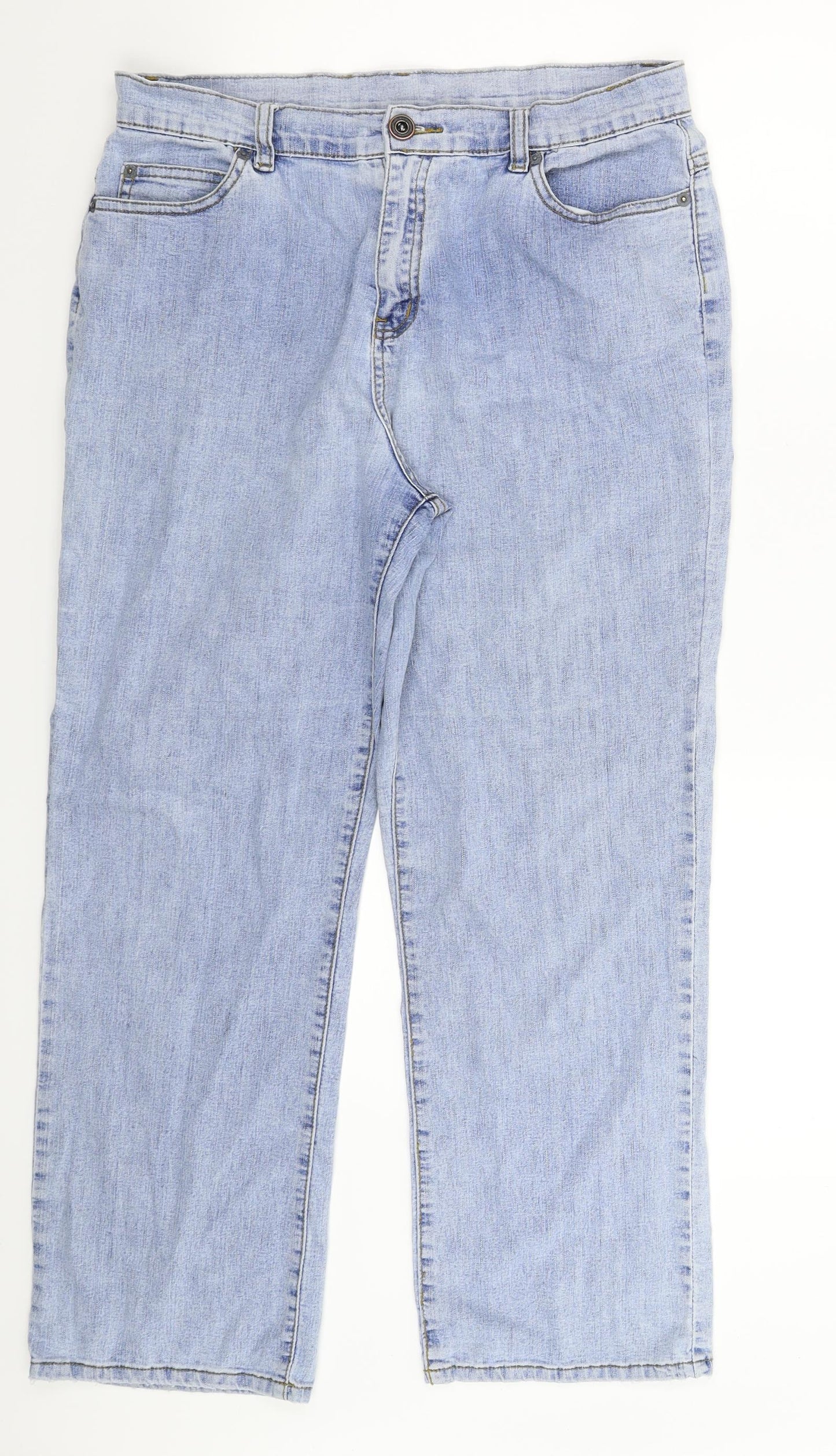Universal Womens Blue  Denim Bootcut Jeans Size 32 in L26 in