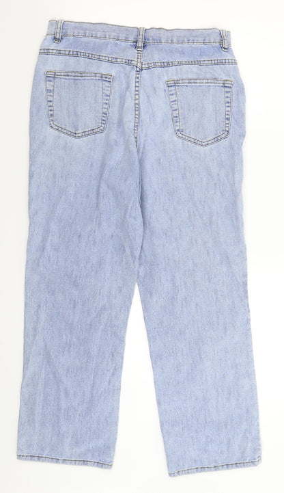 Universal Womens Blue  Denim Bootcut Jeans Size 32 in L26 in