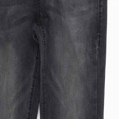Denim & Co. Womens Black  Denim Skinny Jeans Size 10 L31 in