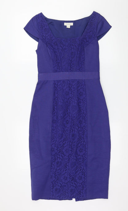 Monsoon Womens Blue   Pencil Dress  Size 8