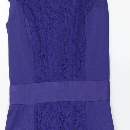 Monsoon Womens Blue   Pencil Dress  Size 8