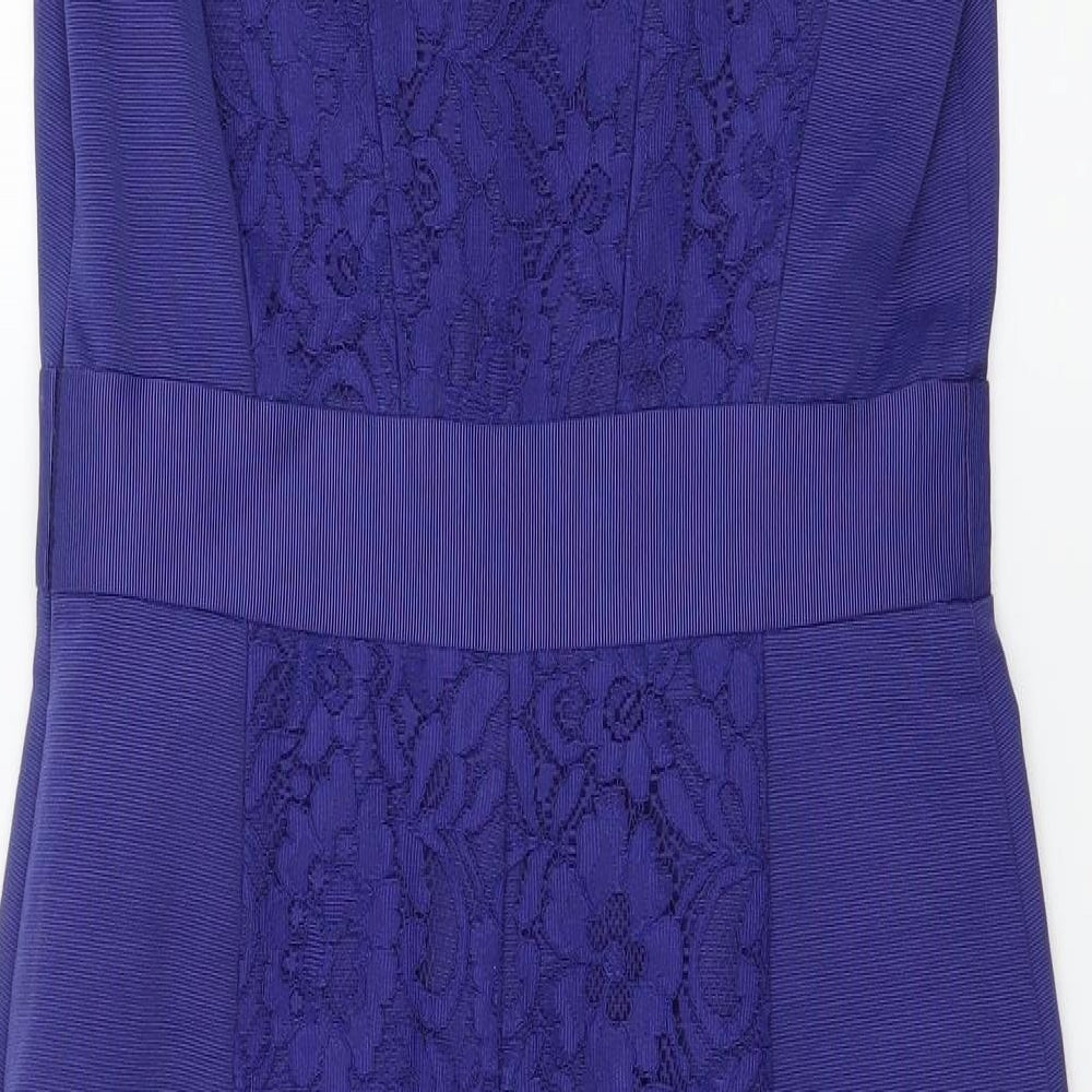 Monsoon Womens Blue   Pencil Dress  Size 8