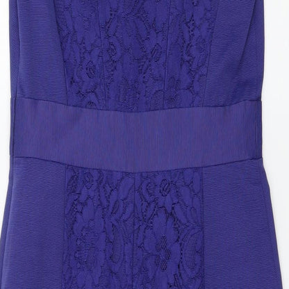 Monsoon Womens Blue   Pencil Dress  Size 8