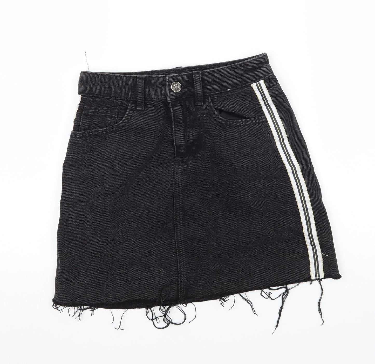 Womens UK Size 4 Denim & Co. A-Line Denim Skirt