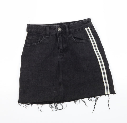 Womens UK Size 4 Denim & Co. A-Line Denim Skirt