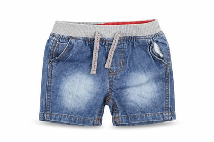 Baby Boys Blue  Denim Cropped Trousers Size 9-12 Months