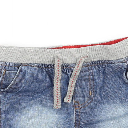 Baby Boys Blue  Denim Cropped Trousers Size 9-12 Months