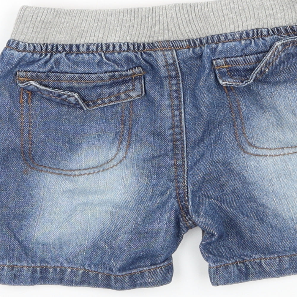 Baby Boys Blue  Denim Cropped Trousers Size 9-12 Months