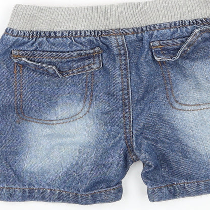 Baby Boys Blue  Denim Cropped Trousers Size 9-12 Months