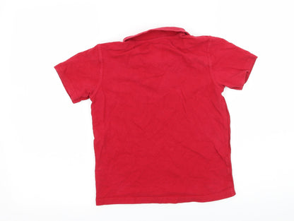 George Boys Red  Jersey Basic T-Shirt Size 8-9 Years