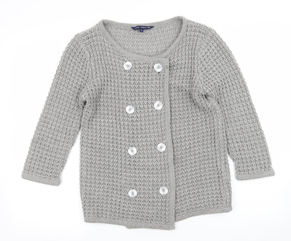 Store Twenty One Womens Grey  Knit Cardigan Jumper Size S