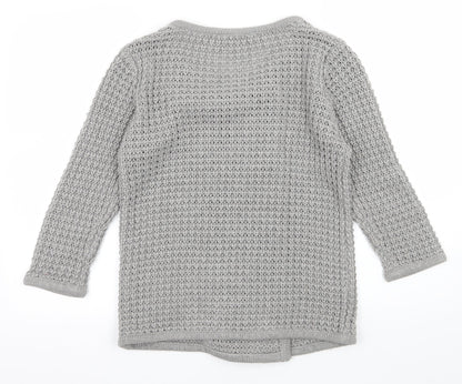 Store Twenty One Womens Grey  Knit Cardigan Jumper Size S