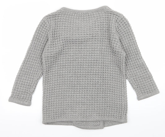 Store Twenty One Womens Grey  Knit Cardigan Jumper Size S