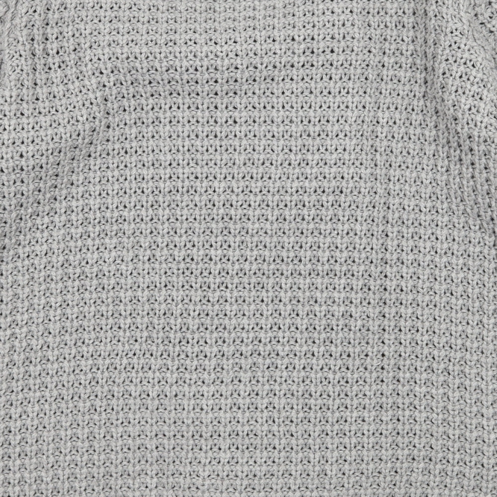 Store Twenty One Womens Grey  Knit Cardigan Jumper Size S